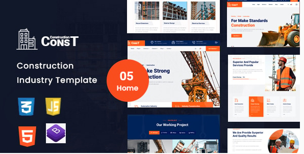 Const - Construction HTML5 Template
