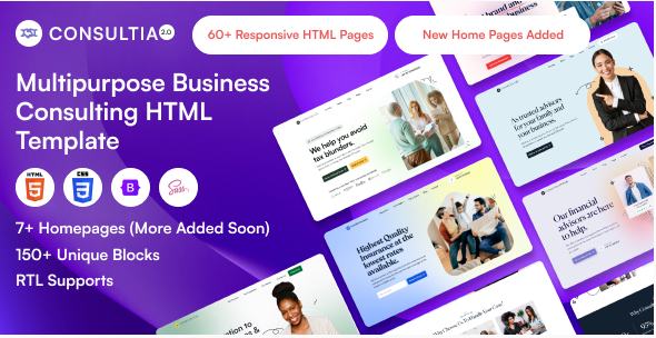 Consultia - Multipurpose Business Consulting HTML Template