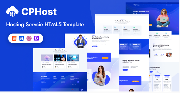 CPHost - Web Hosting Service HTML Template