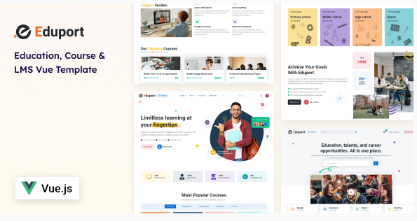 Eduport - Vue LMS, Education and Course Template