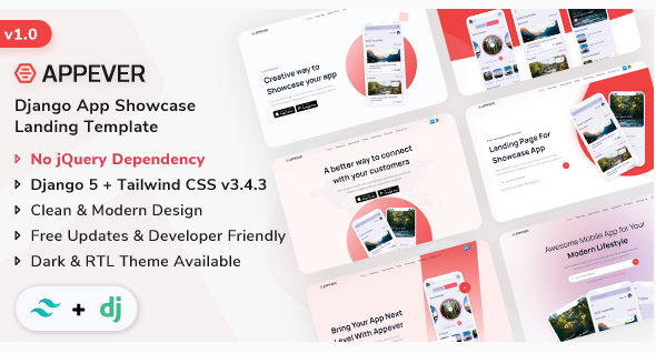 Appever - Django 5 App Showcase Template