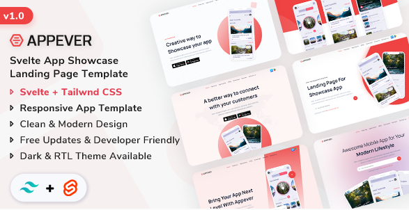 Appever - Svelte App Showcase Template