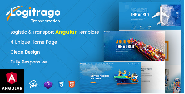 Logitrago - Transport & Logistics Angular Template