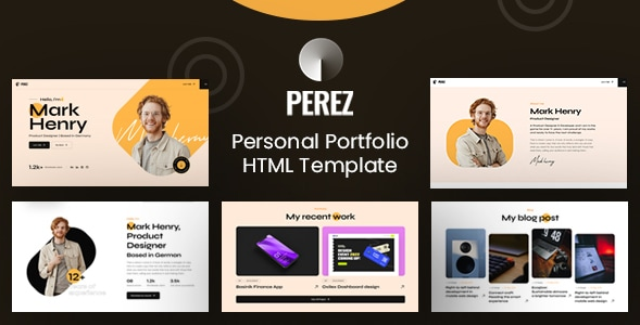 Perez - Personal Portfolio Template
