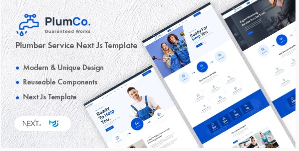 Plumco - Plumber Service Next Js Template