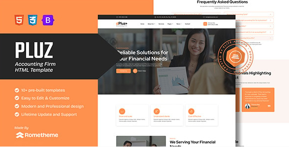 Pluz - Accounting Firm HTML Template