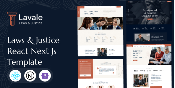 Lavale | Law and Attorney React Next Js Template