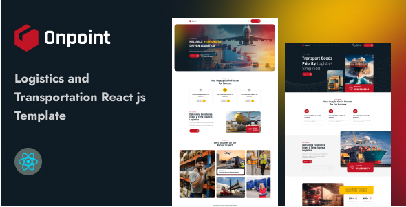 Onpoint - Logistics and Transportation React Js Template