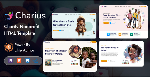 Charius - Charity Nonprofit HTML5 Template