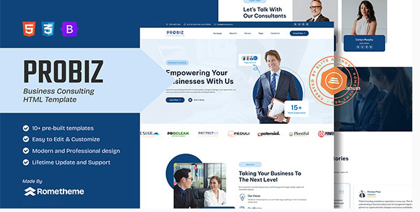 Probiz - Business Consulting HTML Template