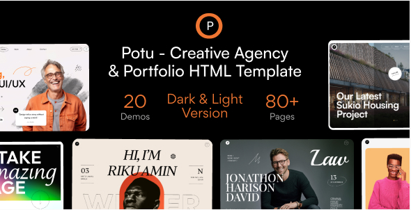 Potu - Creative Agency & Portfolio HTML Template