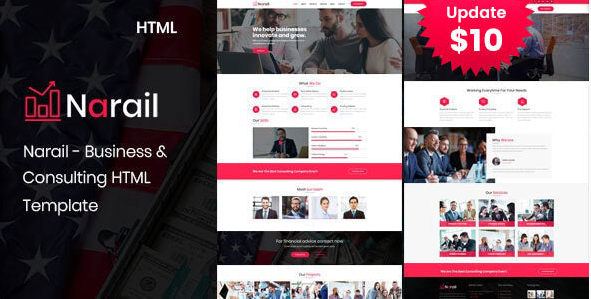 Narail - Business Consulting Services HTML Template