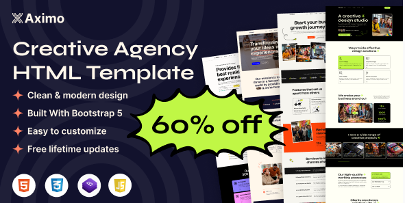 Aximo – Creative Agency HTML Template