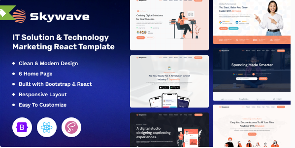 Skywave - IT Solution & Technology React Landing Template