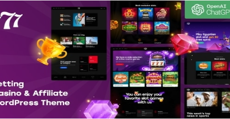 Product Image - 777 – Betting, Casino & Affiliate WordPress Theme