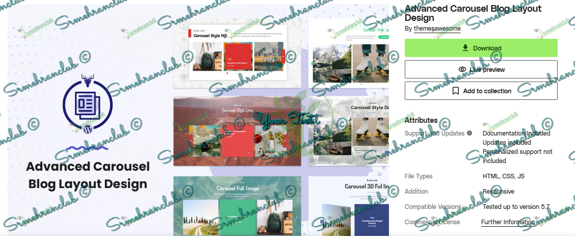 Download Advanced Carousel Blog Layout Design