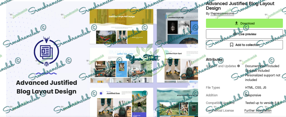 Download Advanced Justified Blog Layout Design