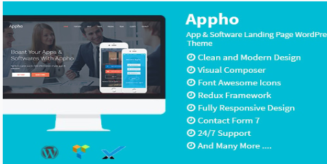 Product Image - Appho – App & Software Landing WordPress Theme Product Image - Appho – App & Software Landing WordPress Theme