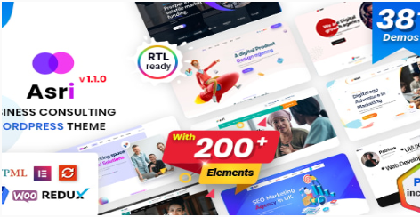 Asri - Multipurpose Elementor WordPress Theme