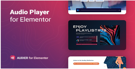 Audio Player with Controls Builder for Elementor