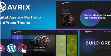Product Image - Avrix – Digital Agency Portfolio WordPress
