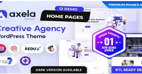 Axela - Creative Agency & Portfolio WordPress Theme