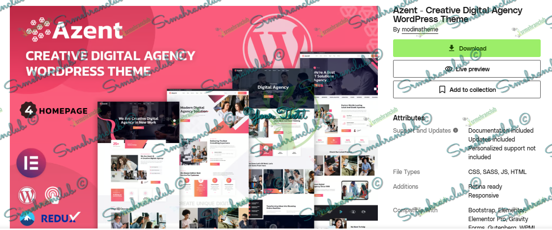 Azent - Creative Digital Agency WordPress Theme