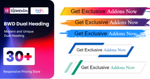 Product Image - BWD Dual Heading addon for elementor