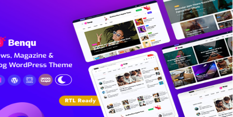 Benqu - News Magazine WordPress Theme