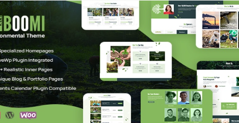 Product Image - Boomi – Environment & Ecology WordPress Theme