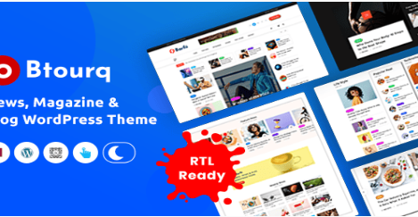 Product Image - Btourq – WordPress News Magazine Theme Product Image - Btourq – WordPress News Magazine Theme