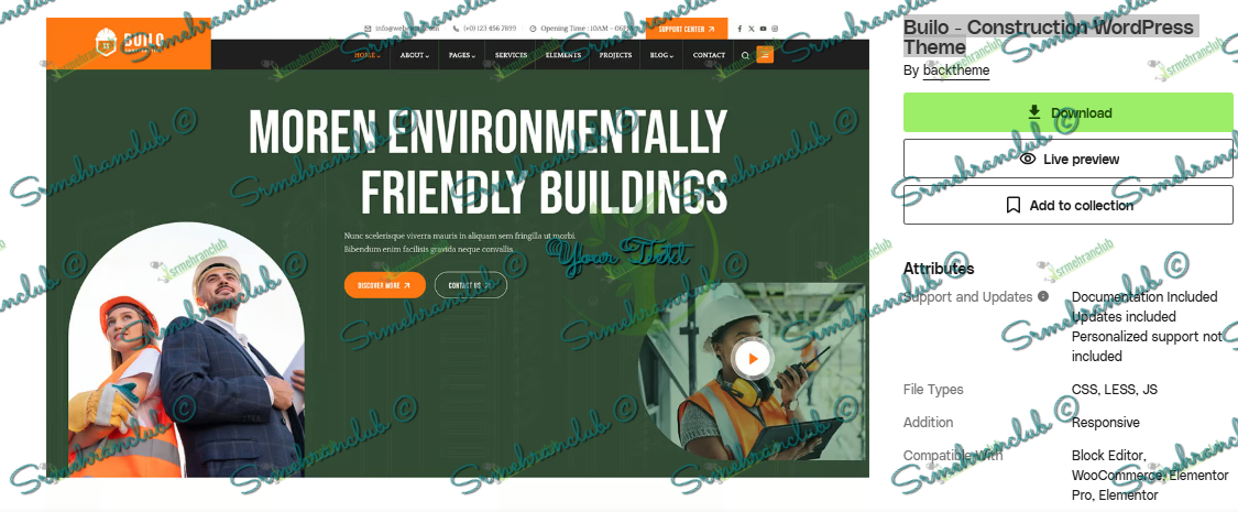 Builo - Construction WordPress Theme