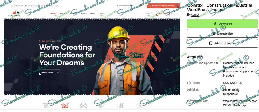 Constix - Construction Industrial WordPress Theme