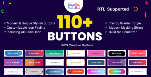 Product Image - Creative buttons addon for elementor Product Image - Creative buttons addon for elementor