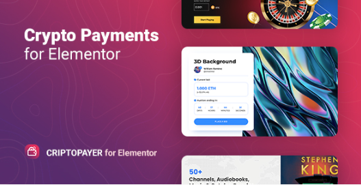 Product Image - Crypto Payment Button for Elementor