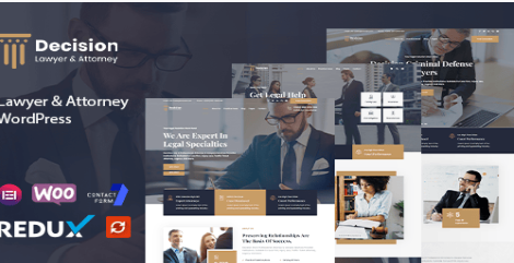 Product Image - Decision – Law & Lawyer WordPress Theme
