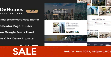 Product Image - Dehomes – Single Real Estate WordPress Theme