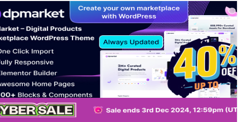 DpMarket – Digital Marketplace Multi-Vendor Theme