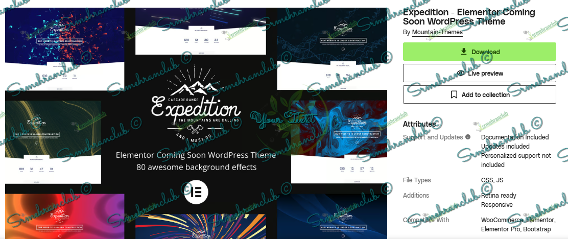 Expedition - Elementor Coming Soon WordPress Theme