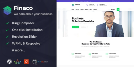 Product Image - Finaco – Consulting & Business WordPress Theme Product Image - Finaco – Consulting & Business WordPress Theme