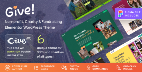 Product Image - Give – NGO & Charity WordPress Theme