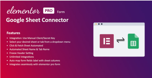 Product Image - Google Sheet Connector For Elementor Forms
