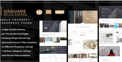 Product Image - Gsquare – Real Estate WordPress Theme
