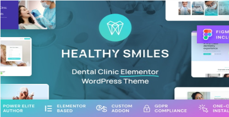 Product Image - Healthy Smiles – Dental WordPress Theme