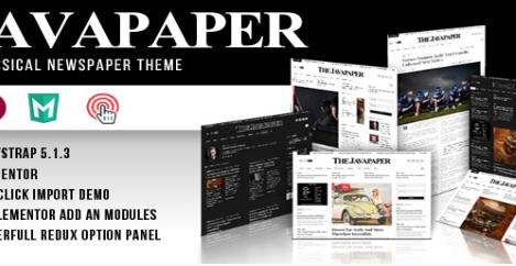 Javapaper – Classic Newspaper WordPress Theme