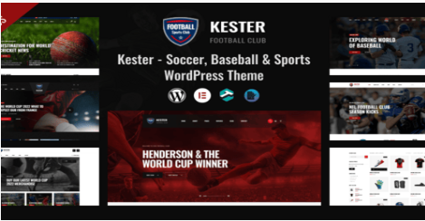 Product Image - Kester – Soccer Club & Sports News WordPress Theme