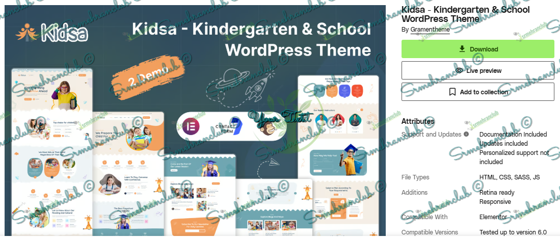 Kidsa - Kindergarten & School WordPress Theme