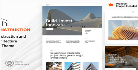 Product Image - Konstruktion – Construction Architecture WordPress Theme