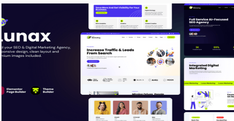Lunax - Digital Marketing Agency WordPress