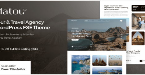 Matour – Tour & Travel Agency FSE WordPress Theme